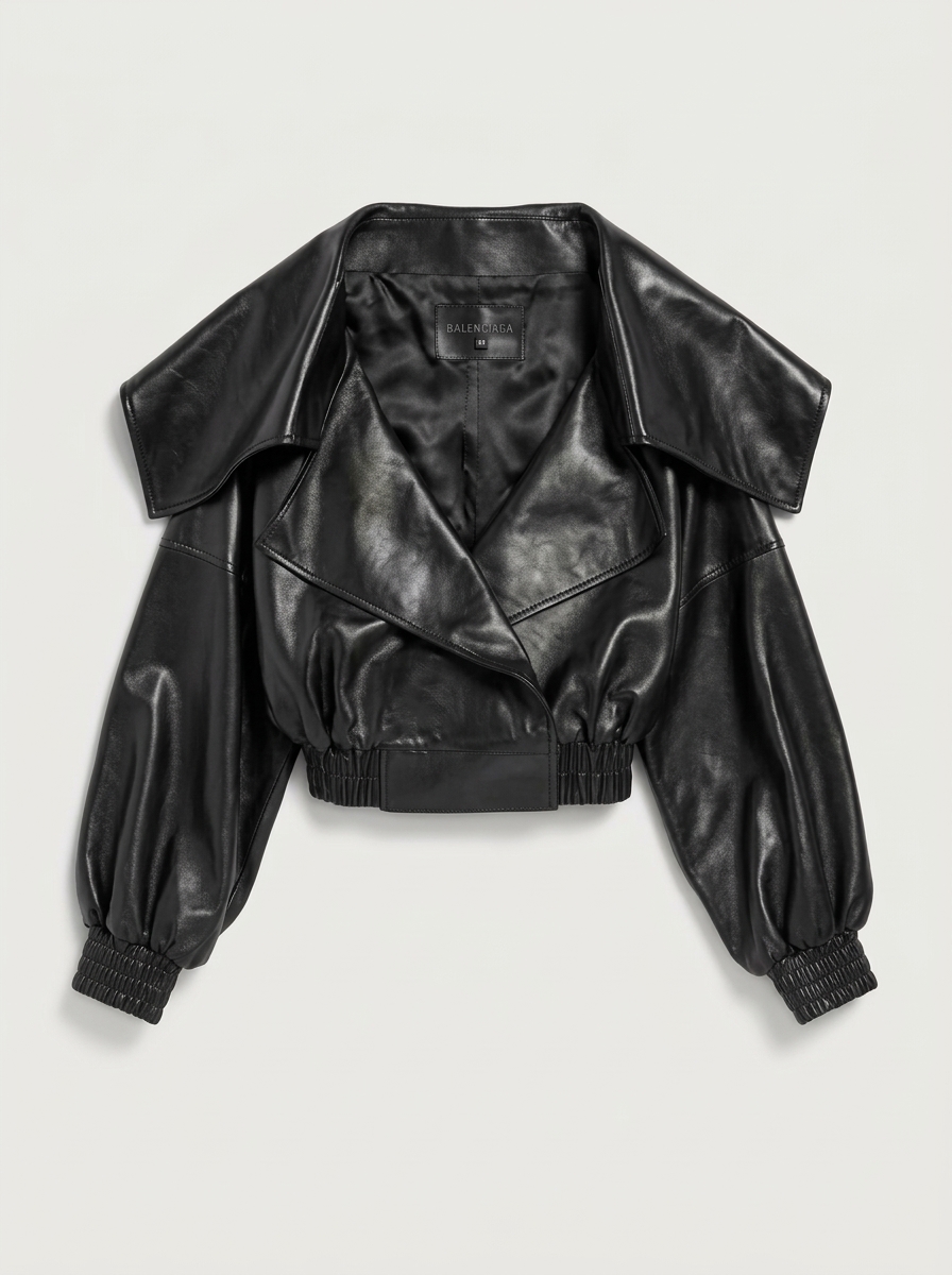 Wrap Collar Blouson