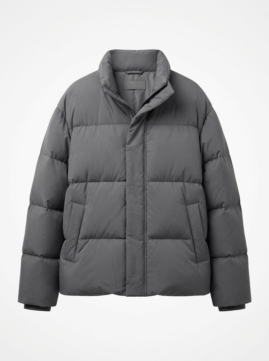 Oversized Puffer Jacket Grey